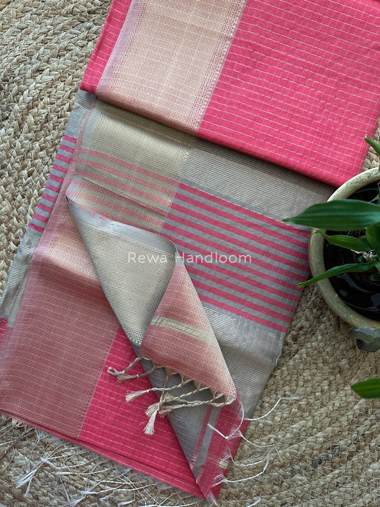Maheshwari Skirt Checks Saree