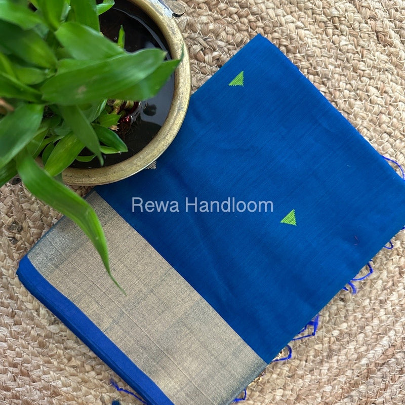 Morpankhi Zari Butti Maheshwari Saree SB0116