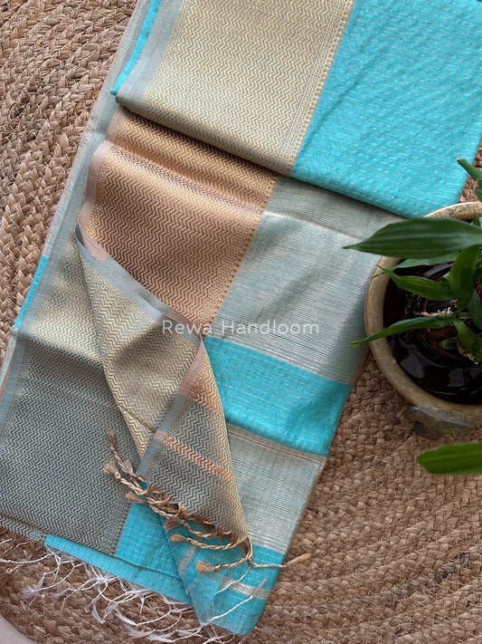 Maheshwari Zari Skirt Checks Saree