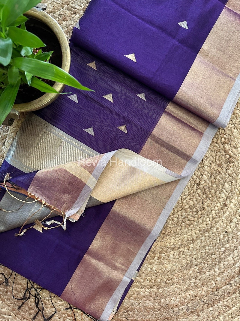 Zari Butti Maheshwari Saree 