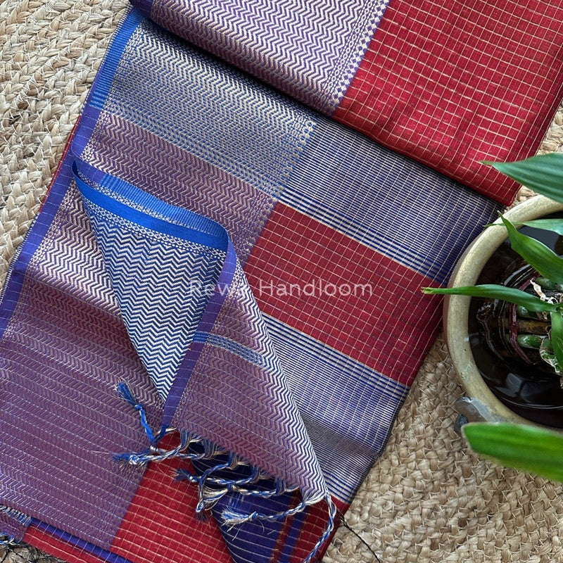 Maheshwari Skirt Checks Saree