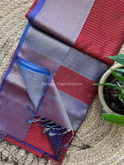 Maheshwari Skirt Checks Saree