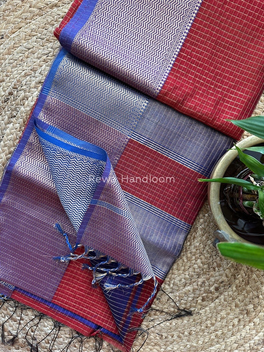 Maheshwari Skirt Checks Saree
