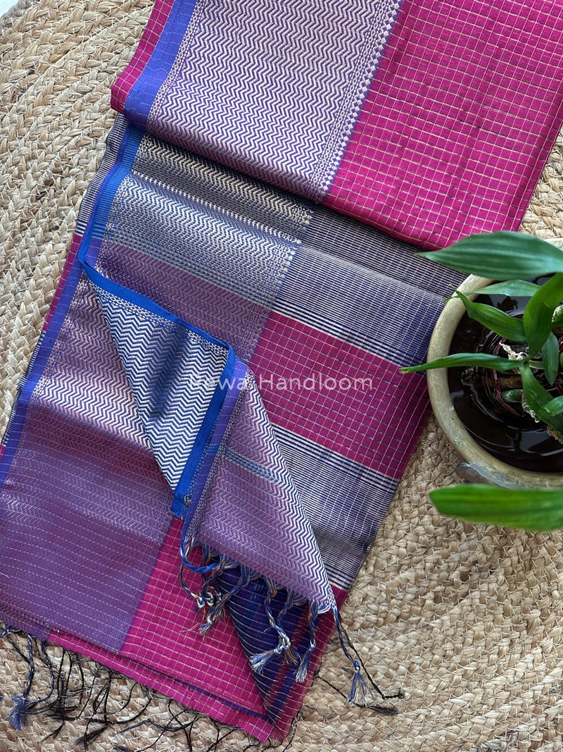 Maheshwari Skirt Checks Saree