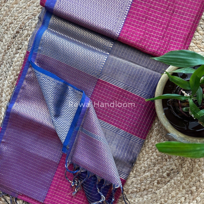 Maheshwari Skirt Checks Saree