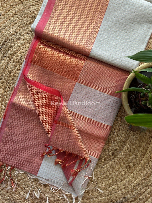 Maheshwari Zari Skirt Checks Saree