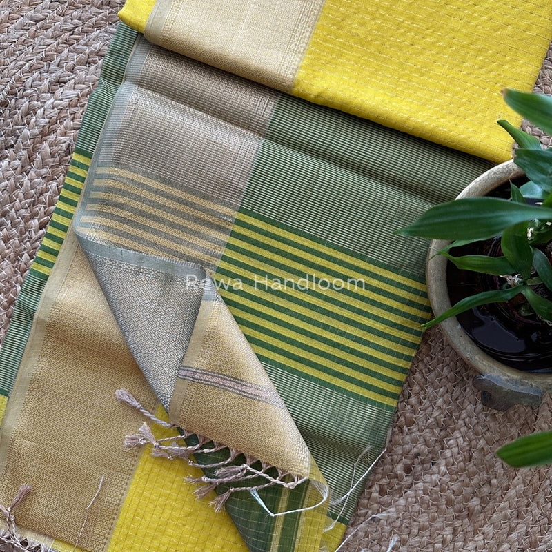 Maheshwari Zari Skirt Checks Saree