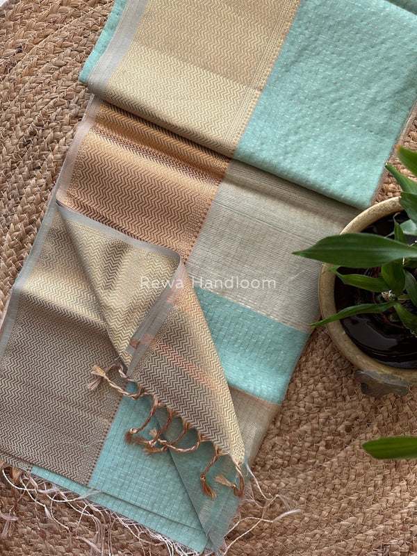 Maheshwari Zari Skirt Checks Saree