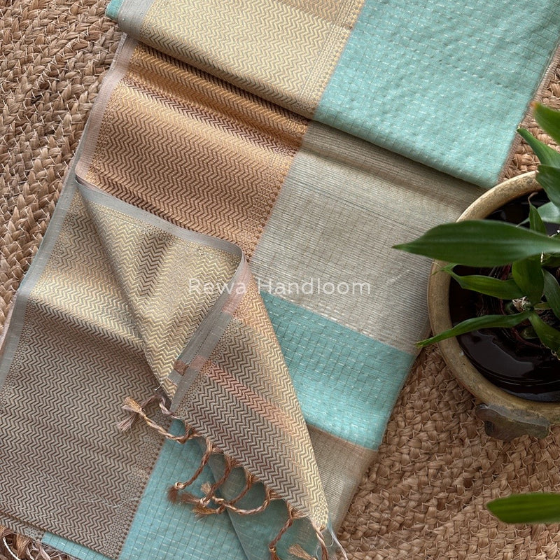 Maheshwari Zari Skirt Checks Saree