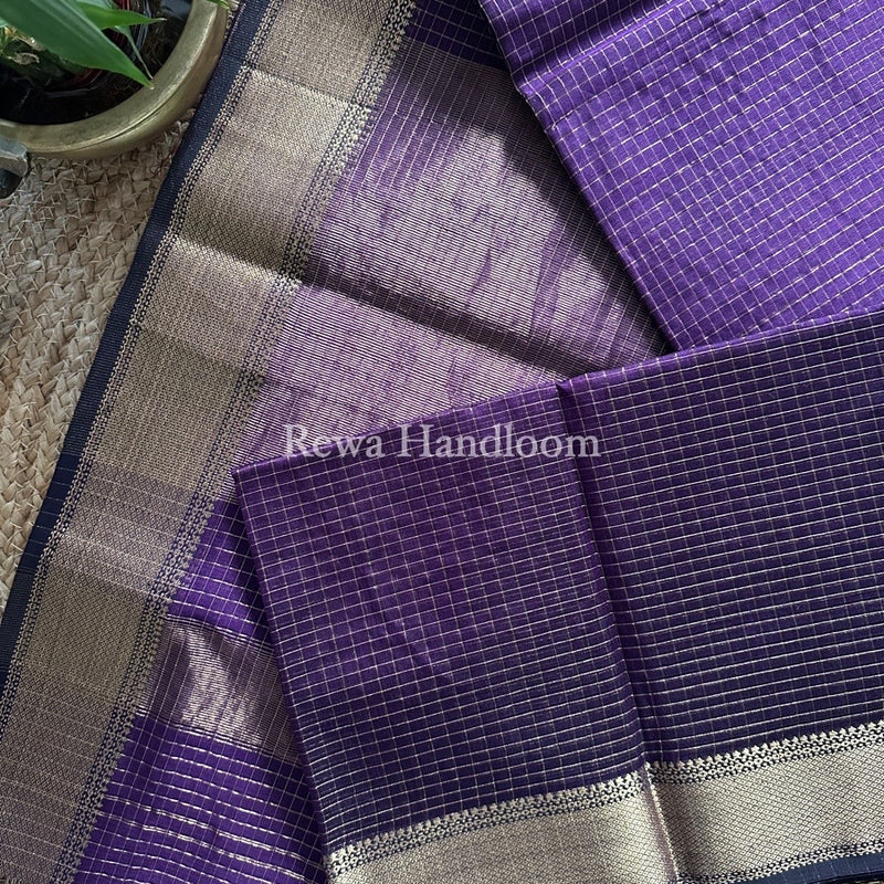  Zari Checks Saree