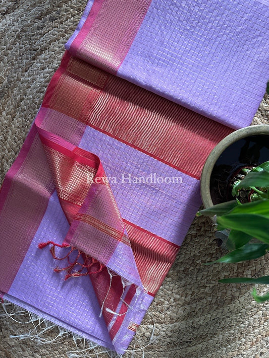 Maheshwari Zari Checks Saree