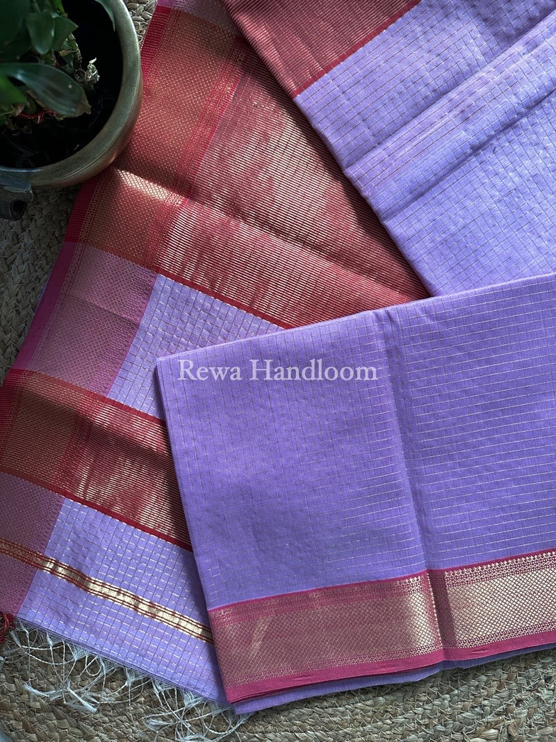  Zari Checks Saree