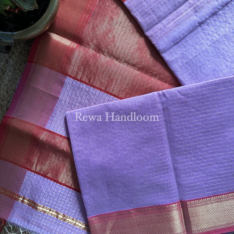  Zari Checks Saree