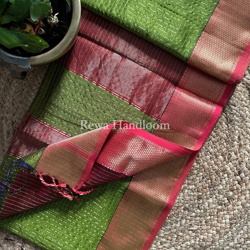 Maheshwari Zari Checks Saree