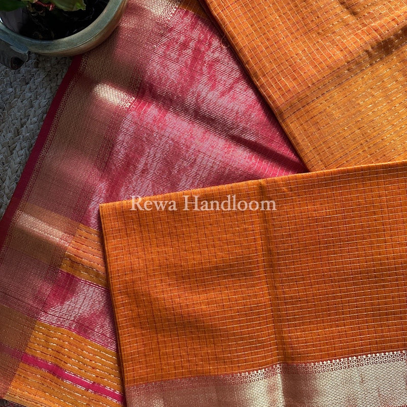  Zari Checks Saree