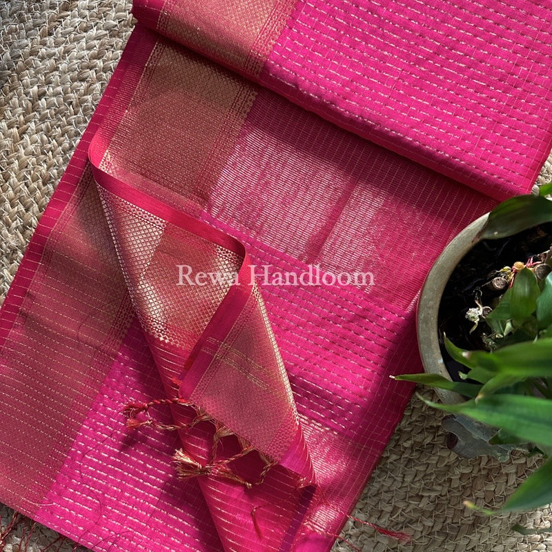 Maheshwari Zari Checks Saree