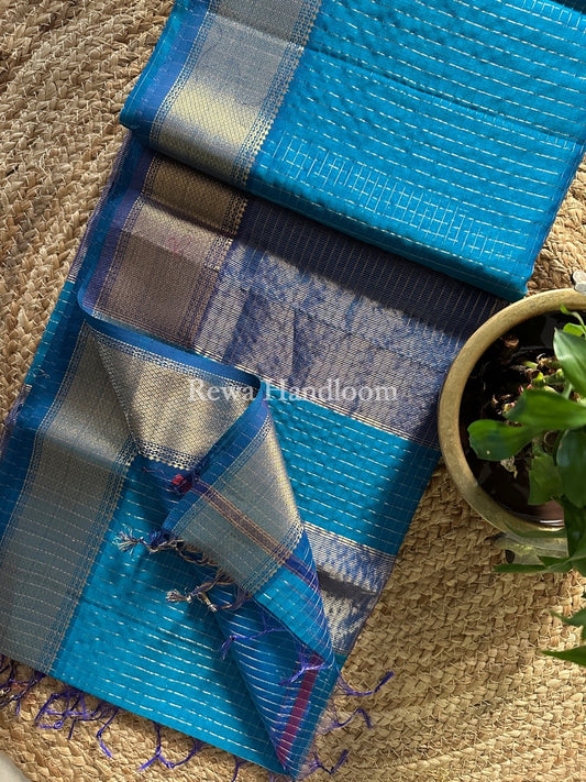 Maheshwari Zari Checks Saree