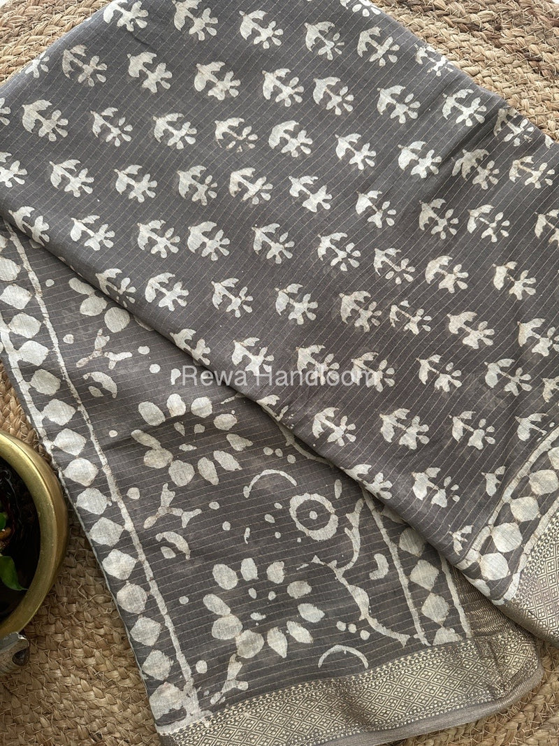 Tissue Lining Kashish Print Saree