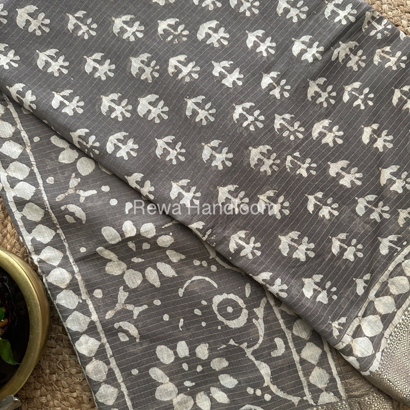 Tissue Lining Kashish Print Saree