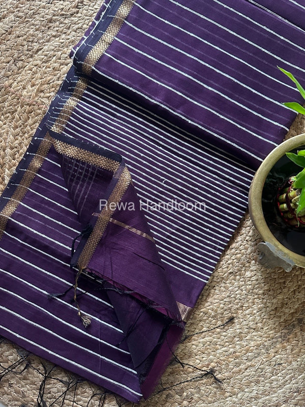 Maheshwari Gichha Thread Lining Saree