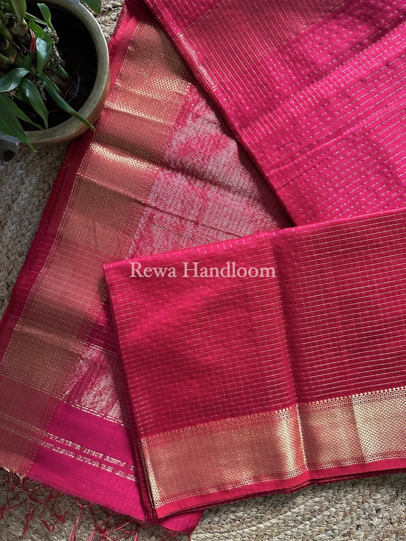  Zari Checks Saree