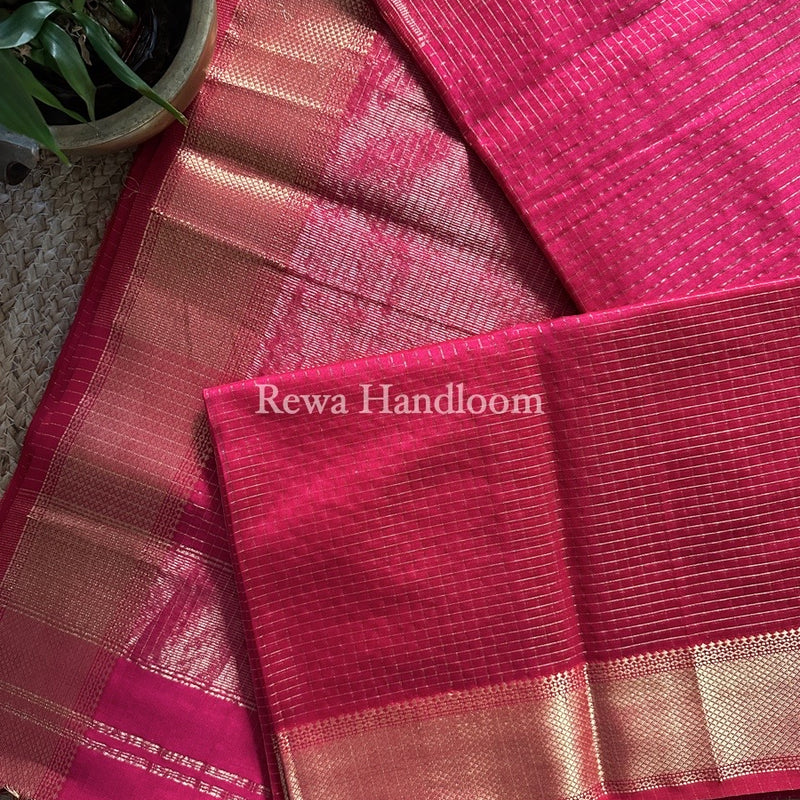 Zari Checks Saree