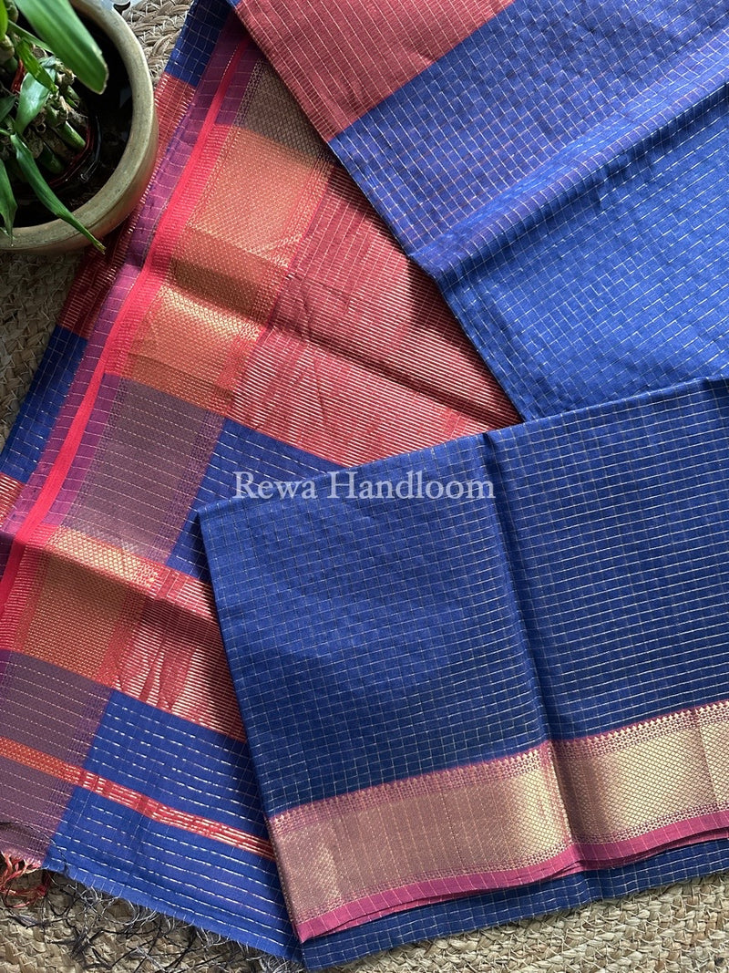  Zari Checks Saree