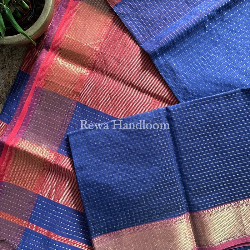  Zari Checks Saree