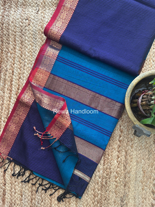 Maheshwari Garbha Reshami Silk Saree