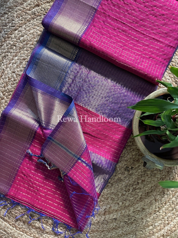 Maheshwari Zari Checks Saree