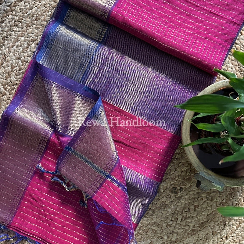 Maheshwari Zari Checks Saree