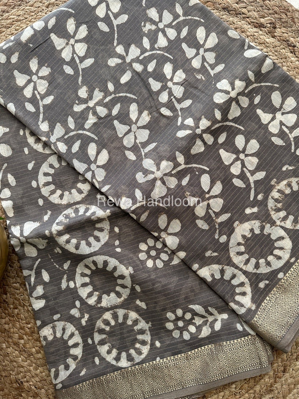 Tissue Lining Kashish Print Saree