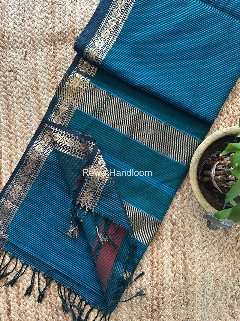 Maheshwari Garbha Reshami Silk Saree