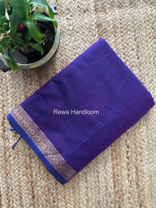 Maheshwari Violet Garbha Reshami Silk Saree GS330  