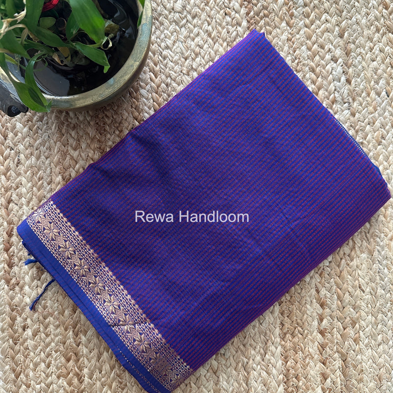 Maheshwari Violet Garbha Reshami Silk Saree GS330  