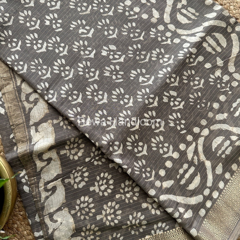  Tissue Lining Kashish Print Saree