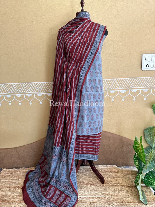 Bagh Print Cotton Suit