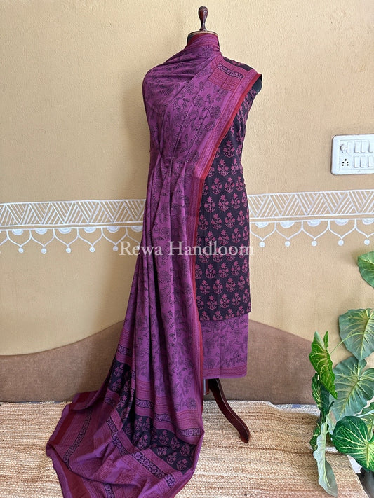 Bagh Print Cotton Suit