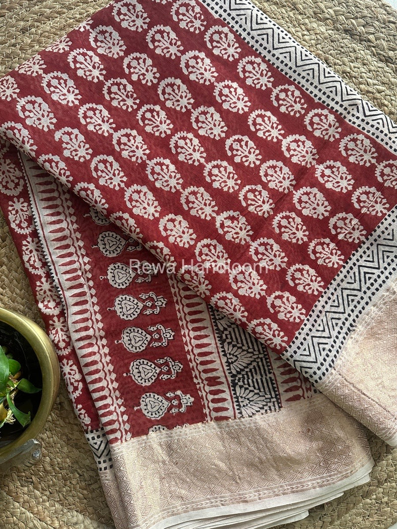 Maheshwari Bagh Print Saree