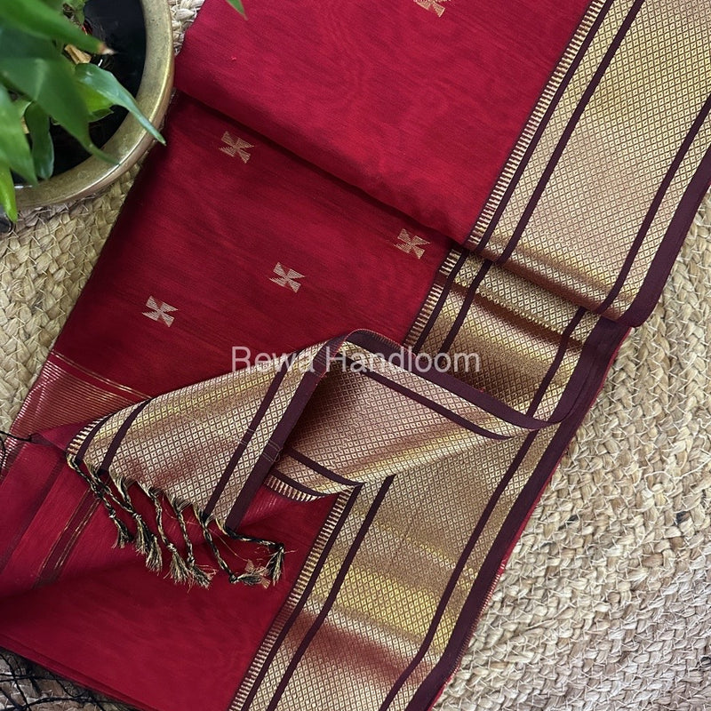 Maheshwari Zari Butti Saree