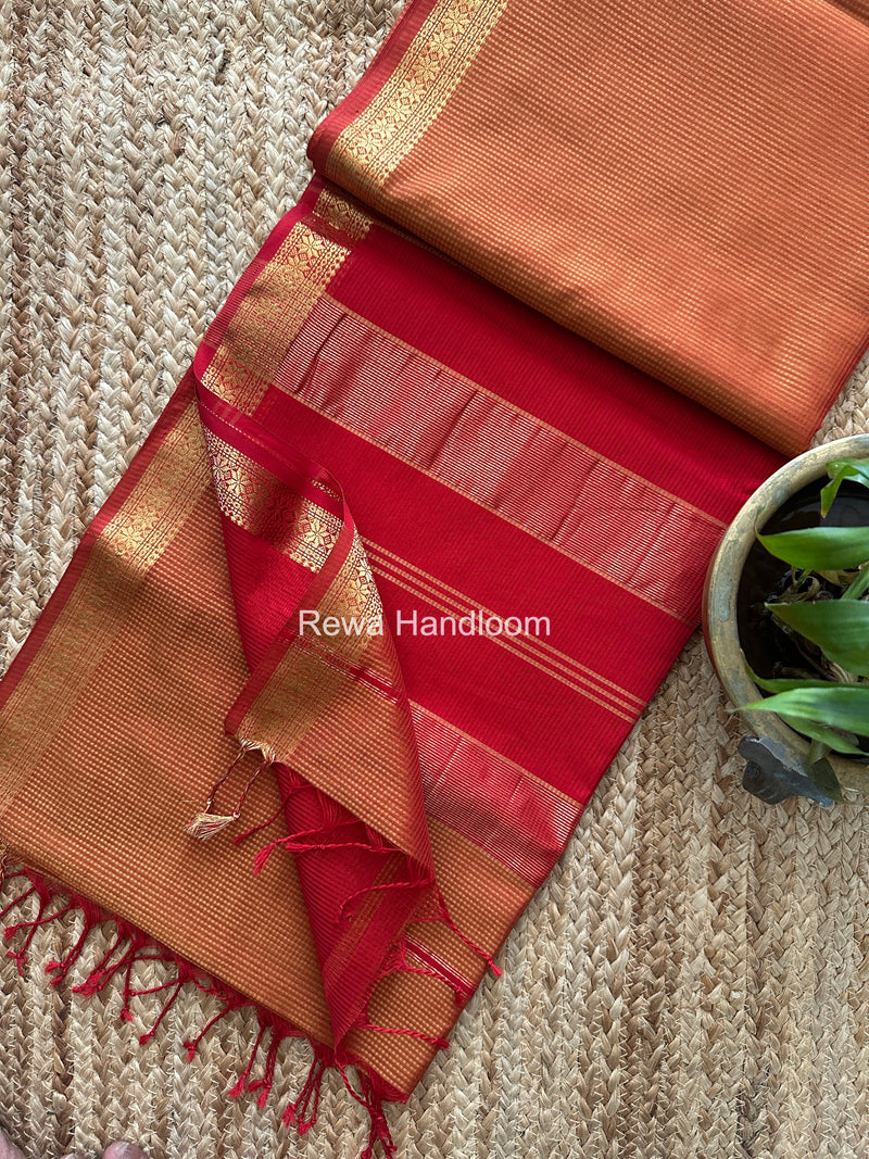Maheshwari Garbha Reshami Silk Saree