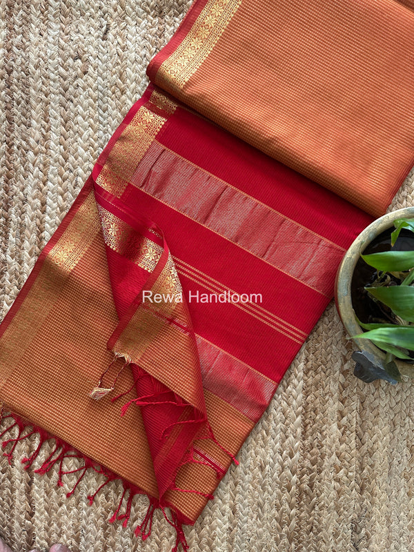 Maheshwari Garbha Reshami Silk Saree