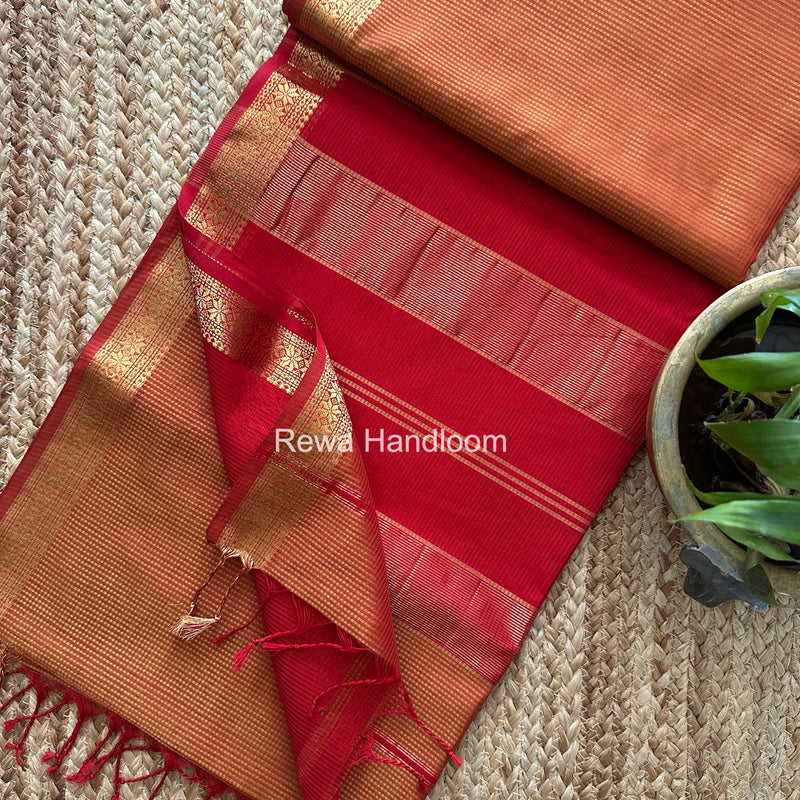 Maheshwari Garbha Reshami Silk Saree