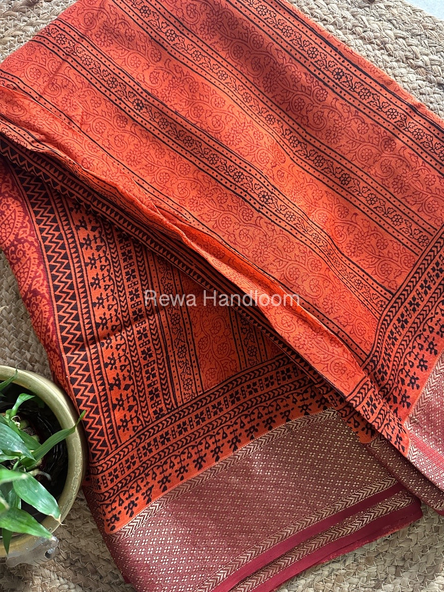 Maheshwari Bagh Print Saree