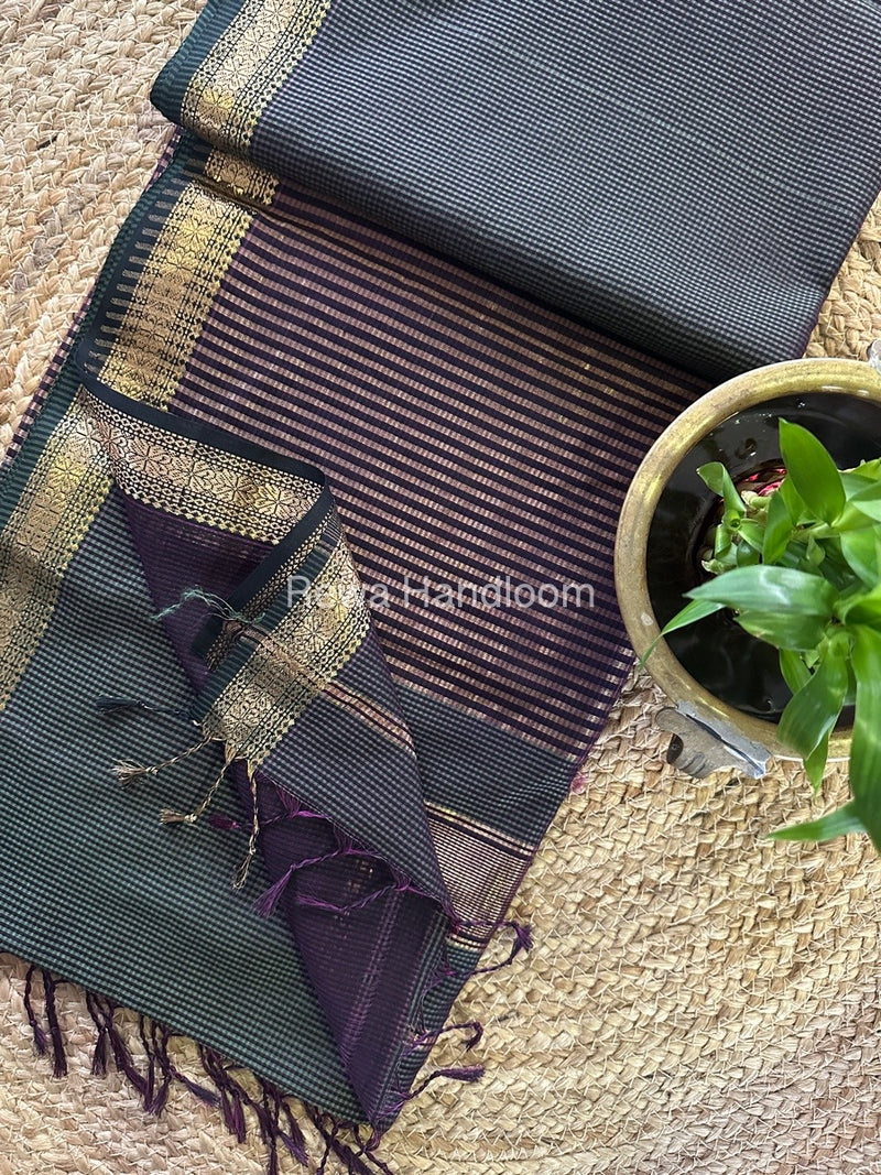 Maheshwari Garbha Reshami Silk Saree