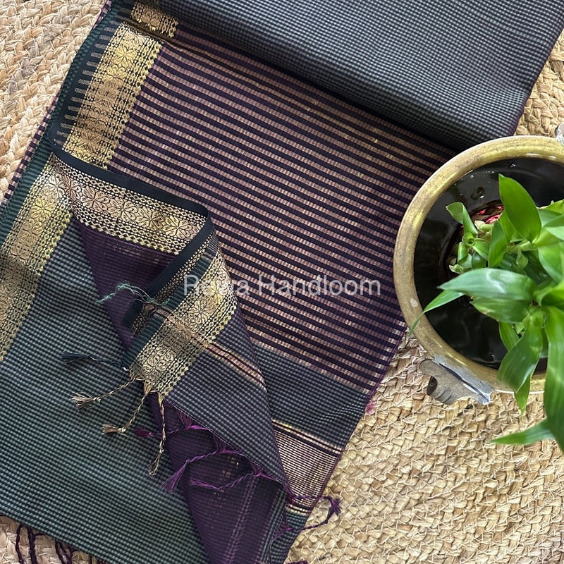Maheshwari Garbha Reshami Silk Saree