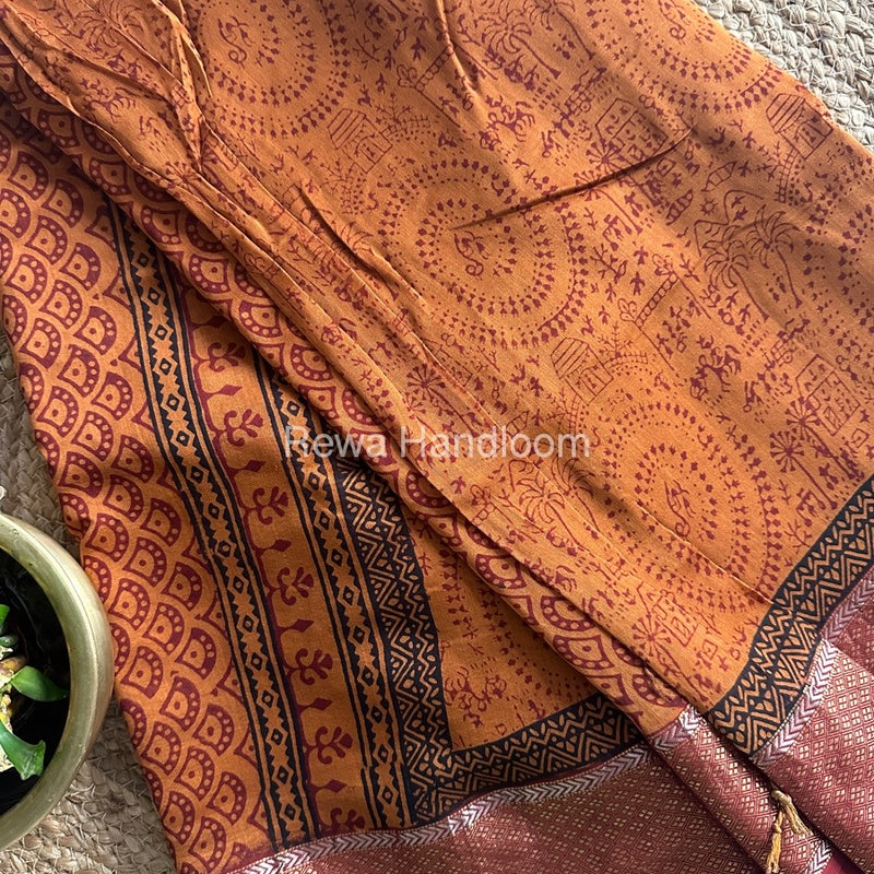 Maheshwari Bagh Print Saree