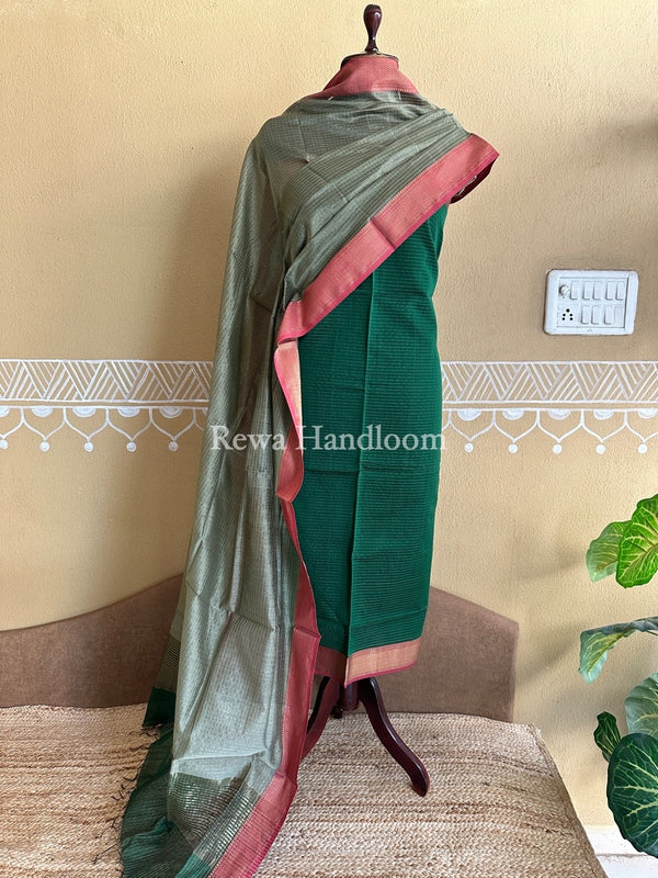 Maheshwari Zari Checks Suit 