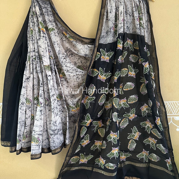 Maheshwari Batik Indonesian Print Saree