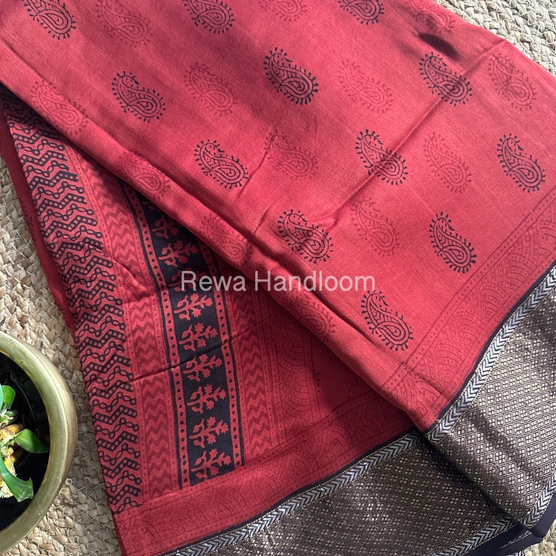 Maheshwari Bagh Print Saree